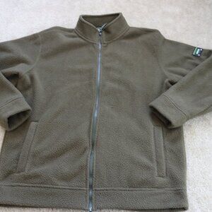 Orvis Olive Green Full-Zip Fleece Jacket